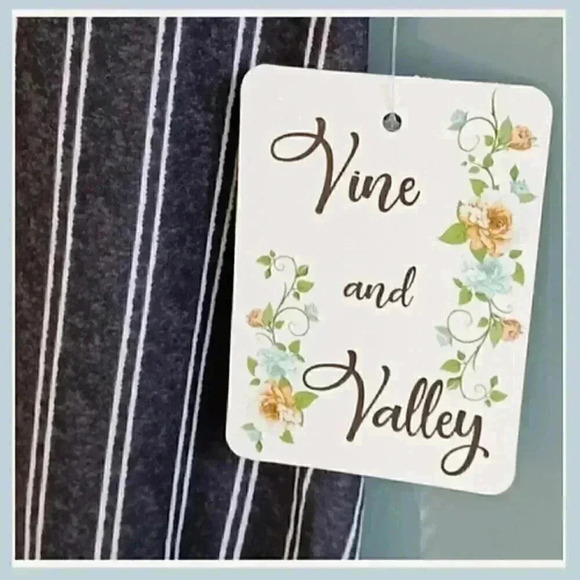 Gray Striped Butterfly Dress Size Large, Vine and Valley Dress - Picture 6 of 7